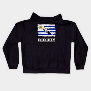 Uruguay Soccer Supporte Goalkeeper Shirt Kids Hoodie